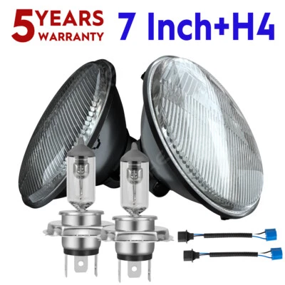 Lâmpadas Hi/Lo de farol de halogênio LED cromado 7" para caminhões Ford LN7000 LN8000 LN9000 - Imagem 1 de 4