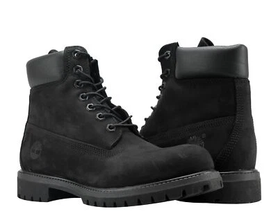 Timberland 6 pulgadas premium impermeables negro nobuck botas para hombre 10073 Foto 1 de 4