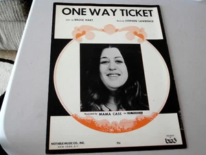 MAMA CASS~ ONE WAY TICKET~ RARE ~ 1967 - 1969~ EXCELLENT SHAPE - Imagen 1 de 2