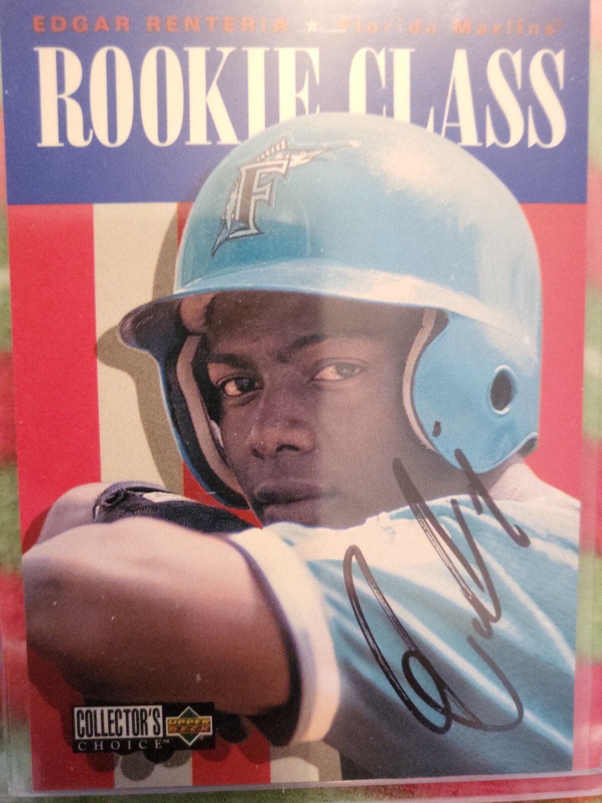 1996 Upper Deck Collector's Choice Edgar Renteria Rookie Class Marlins #446 ⚾️🔥