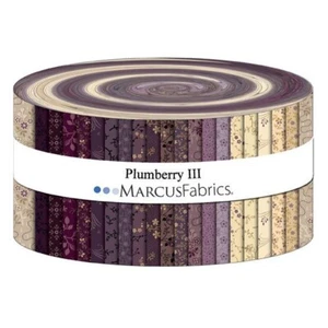 Jelly Roll - Plumberry III Marcus Fabric Quilter's Cotton Fabric Precuts M526.37 - Picture 1 of 1