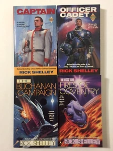 Lot 4 Rick Shelley Books Captain Officer Cadet Buchanan Campaign Fires Coventry - Picture 1 of 10