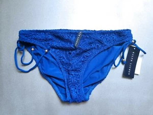  Ralph Lauren Blue Label Womens Hipster Lace BLUE Bikini Swim Bottom Sz:XS - Picture 1 of 3