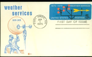 1970 FDC Postal Card- Scott# UX57 - Cachet Craft Cachet  UA - Bild 1 von 1