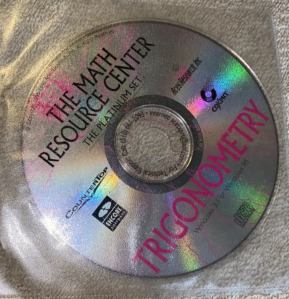 The Math Resource Center - Trigonometry  - CD-ROM encore software  - Image 1 of 2