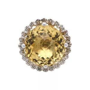925 Citrine / White Topaz Ring ( 11.92 cts) - Picture 1 of 5