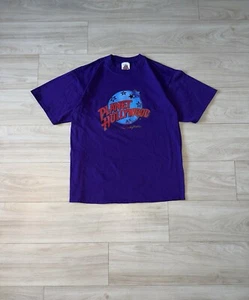 Vintage Planet Hollywood Disney Shirt Size Large Purple Walt Disney World 90s - Picture 1 of 7