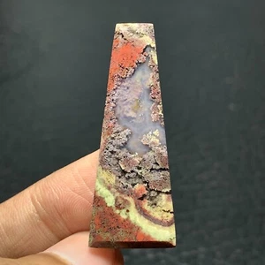 Cabochon Agata Muschio Scenico 40x15x4mm Alta Qualità 21,5 ct - Foto 1 di 6