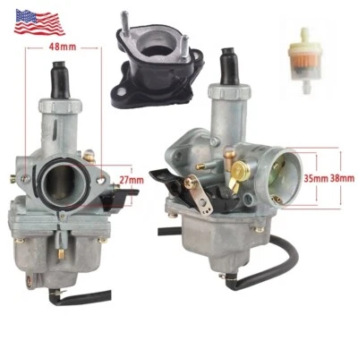 Carburetor W/ Intake Manifold for Honda ATC185 ATC200 XR100 XR200 Suzuki DR125 — 第 1/4 张图片