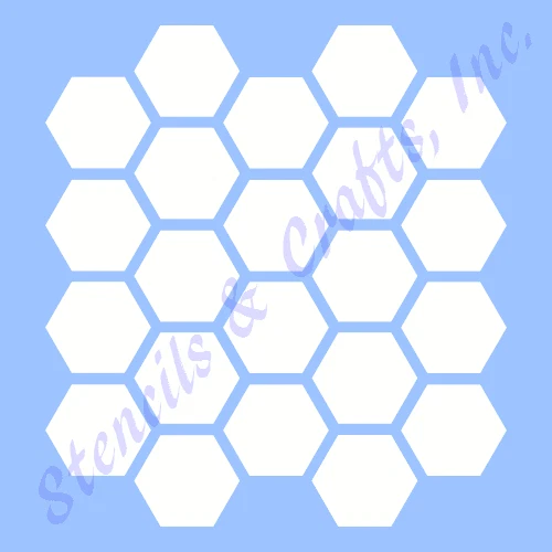 1" PLANTILLA DE PANAL PLANTILLA HEXAGONAL PATRÓN PINTURA MANUALIDADES PLANTILLAS ARTE HÁGALO USTED MISMO NUEVO Foto 1 de 1