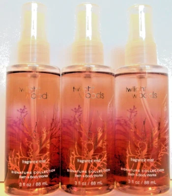 Bath Body Works TWILIGHT WOODS Duftnebel, Reise, 3 Unzen/88 ml, NEU X 3  - Bild 1 von 2