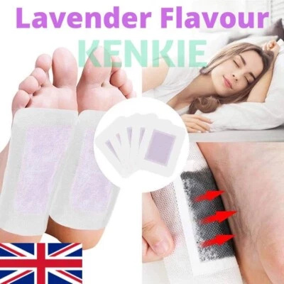 100% PURE Lavender Detox Foot Patches Pads Body Toxin Feet Slimming Cleansing Herbal 5pair