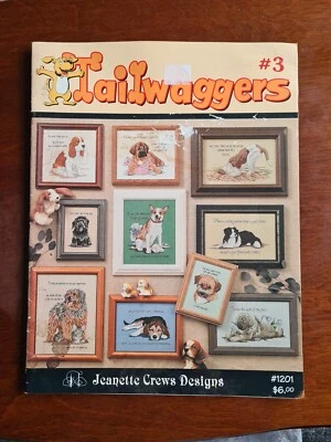 Tailwaggers #3 Книга Таблиц Вышивки Счетным Крестом, 10 Узоров, Jeanette Crews - Изображение 1 из 4