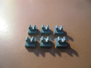 Lego 6x Platte 1x1 Clip oben 2555 sandgrün esg2 - Bild 1 von 2