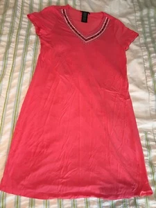 NEW ~ Ladies V-neck Nightgown ~ Size XL ~ Coral color by Design history. - Picture 1 of 3