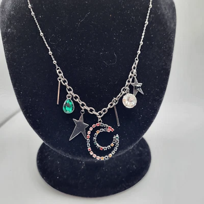 Collar Multicharm Plata Gunmetal BCBGeneration Y2K 31 pulgadas Foto 1 de 4