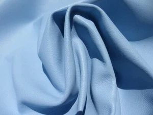 Lambskin leather Thin hide Baby Blue slightly firm tempered smooth finish - Picture 1 of 4
