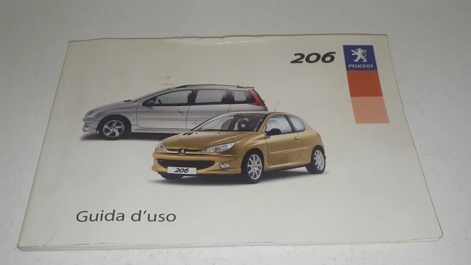Peugeot 206: GUIDA D'USO - Anno 2000, Italiano. - Immagine 1 di 4