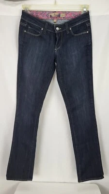 Paige Sz 25 Skyline Stretch Dark Blue Denim Jeans 33" inseam  - Image 1 of 4