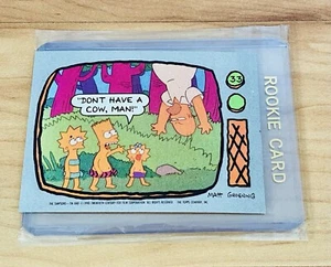 Bart Lisa Maggie Homer Simpson The Simpsons Rookie 1990 Topps Card #33 90’s NM - Picture 1 of 2