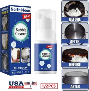 2× All-Purpose Cleaning Bubble Spray Multi-Purpose Foam Kitchen Grease Cleaner - Picture 1 of 14
