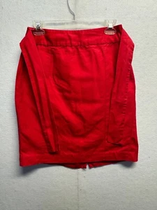 Banana Republic Red Linen-Blend Tie-Waist Skirt Size 2 - Picture 1 of 9