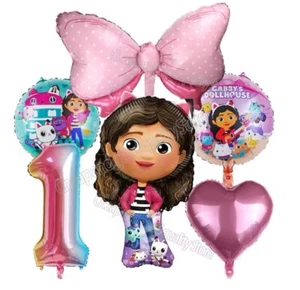 6tlg Set 1-9 gabby's dollhouse puppenhaus Luftballon Geburtstag Geschenk Bunt - Bild 1 von 11