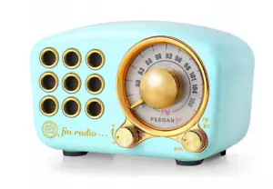 Feegar Retro Radio FM Głośnik Bluetooth Styl vintage do kuchni lub salonu - Zdjęcie 1 z 9