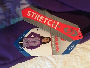 Girls Free Country Size 10/12 Puffer Hooded Jacket In Purple And Aqua - Picture 1 of 3