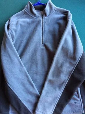 Athletic Works Men's Fleece Jacket - Size L - Gray with dark Gray accent - Image 1 of 2