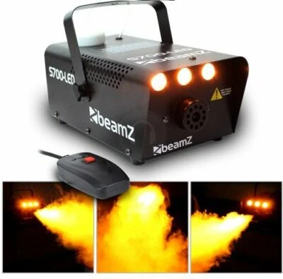 MACCHINA DEL FUMO NEBBIA SMOG CON EFFETTO LUCE DJ FIAMME  LED 700W TELECOMANDO - Imagen 1 de 3