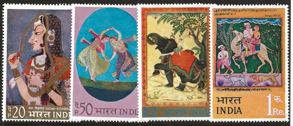 India Scott #577-80, Singles 1973 Complete Set FVF MNH - Image 1 of 1