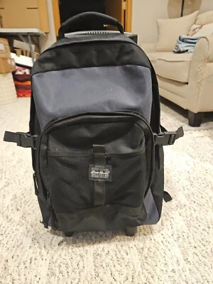 Винтажный рюкзак на колесиках Eddie Bauer для переноски 21 дюйм пожизненная гарантия - Изображение 1 из 4