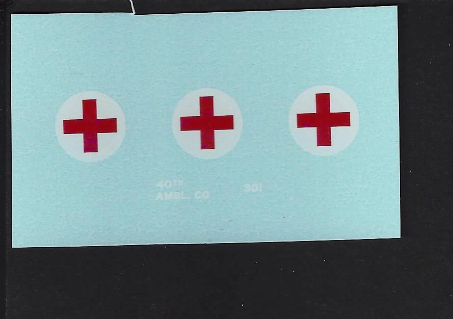 CORGI 354 MILITARY AMBULANCE TRANSFERS/DECALS - Image 1 of 1