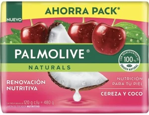8 JABONES PALMOLIVE CEREZA Y COCO (120g) - 8 PALMOLIVE SOAPS - Made in 🇲🇽 - Picture 1 of 1