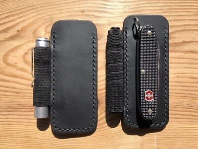 Lederhülle Etui Steckhülle Pouch für Victorinox Pioneer Farmer Leder handgemacht - Bild 1 von 4