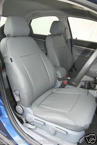 VAUXHALL OPEL VECTRA Grigio Coprisedili In Pelle Sintetica Facili Da Pulire - Foto 1 di 5