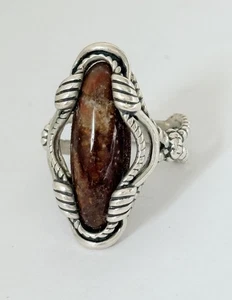 Vintage Southwestern Carolyn Pollack Sterlingsilber Pietersit Ring Größe 9 - Bild 1 von 16