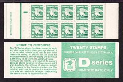 1985 D Rate 22c Sc BK143 (2 panes 2113a) MNH rare plate number 2 CV $350 - Image 1 of 2