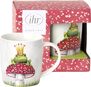 Taza de café hongo de la suerte, Lucky Frog taza de café taza de porcelana hongo mosca - Imagen 1 de 1
