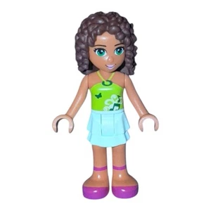 LEGO Friends Minifigure ANDREA frnd024 Lime Halter Notes From Set # 3938 - Picture 1 of 2