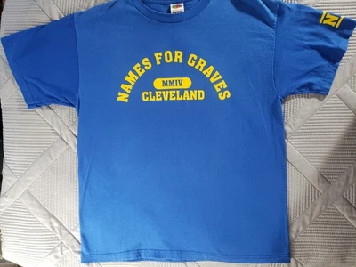 Camisa Names for Graves Talla Grande MMIV 2004 CLEVELAND Hardcore Rara NFG Foto 1 de 3