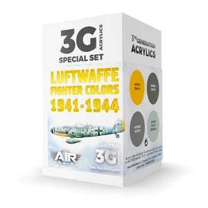 AK Interactive 3rd Gen Aircraft Paint Set Luftwaffe Fighter Colors 1941-1944 Set - Bild 1 von 2