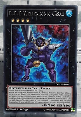 Yugioh - D/D/D-Wellenkönig Cäsar - Rare - DOCS-DE090 - Dimension of Chaos -DE/NM - Bild 1 von 3
