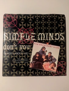 1985 SIMPLE MINDS DON'T YOU FORGET ABOUT ME A&M 45 RPM PICTURE SLEEVE MINT $12 - Picture 1 of 2