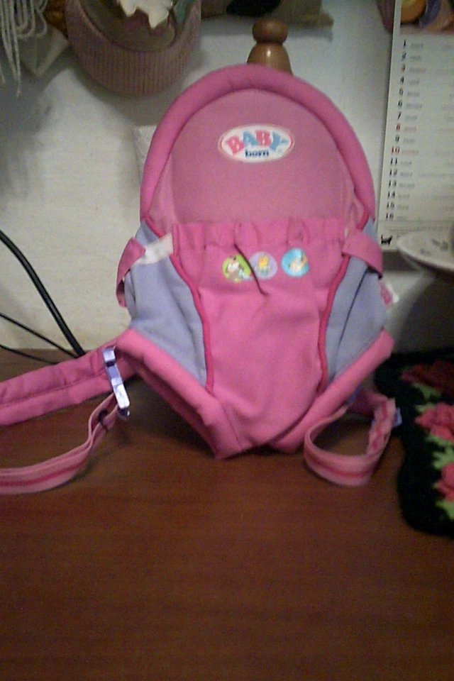 marsupio x bambolina baby born by zapf creation  h.cm 33 x 19 leggi - Immagine 1 di 4