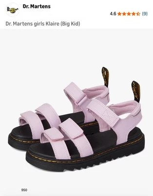 *new* Dr. Martens Kids Klaire J Sandals Size 4 Boys 5 Girls - Image 1 of 4