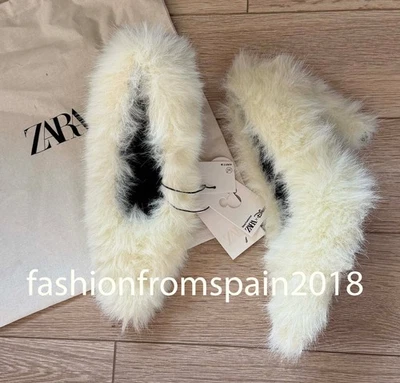 ZARA NUEVOS ZAPATOS MUJER PIEL SINTÉTICA HARRY LAMBERT PARA DISNEY BLANCO CREMOSO 3257/610/129 Foto 1 de 2