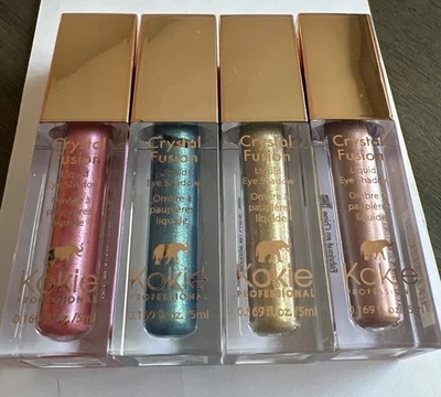Kokie Cosmetics ~ Sombra de ojos líquida Crystal Fusion ~ Paquete de 4 tonos mixtos ~ Ver foto Foto 1 de 4