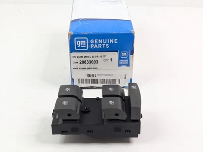 Interruptor de ventana eléctrica delantera multifunción GM 20833003 10-12 Cadillac SRX OEM nuevo Foto 1 de 4